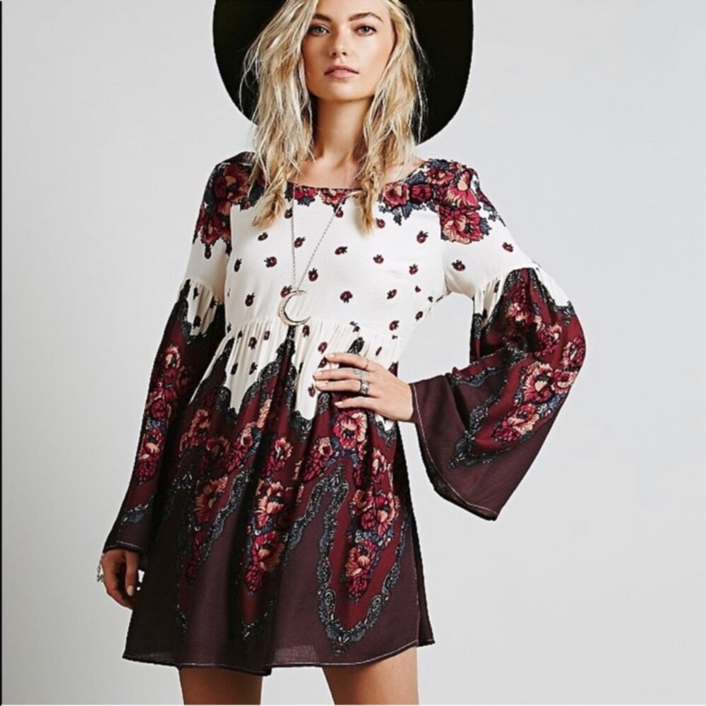 Free People Bell Sleeve Dress